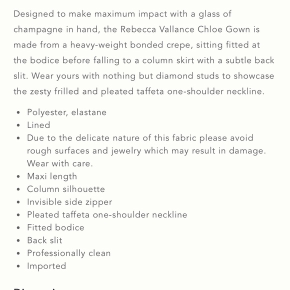 Rebecca Vallance Chloe Taffeta One Shoulder Crepe Column Gown - Picture 6 of 9